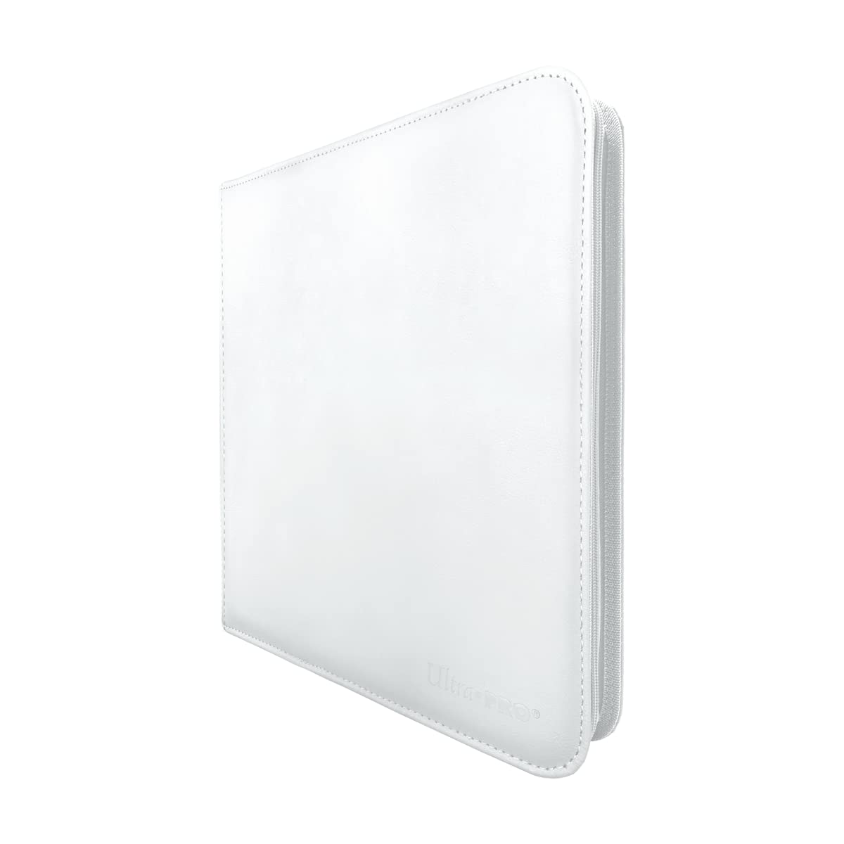 Ultra PRO - Vivid 12-Pocket Zippered PRO-Binder: White - Protect 480 Standard Size Cards In Side Loading Pockets, Protect Valuable Sports Cards &