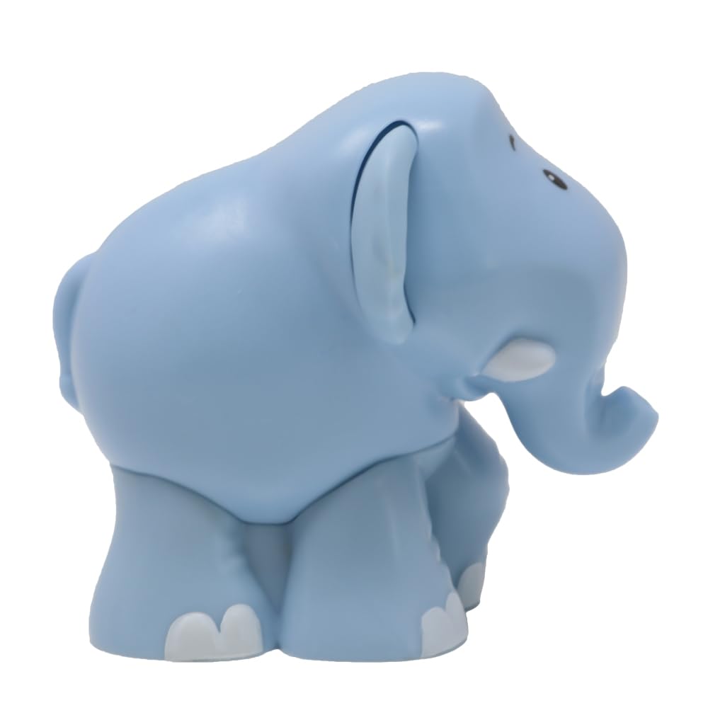 Fisher-Price Replacement Part for Collectible Little People Alphabet Fun Zoo Safari Farm Playset JGR92 - Replacement Letter E Blue Elephant Figure