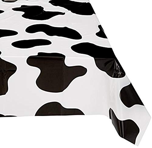Rhode Island Novelty 54 Inch x 72 Inch Cow PNT Plastic Tablecloth One Per Order