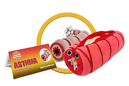 GIANT MICROBES Asthma Plush, Pulmonology Gifts, Respiratory Therapy, Anatomy Model, Emotional Support Pal, Chronic Pain, Pulmonary Gifts, Pulmonary