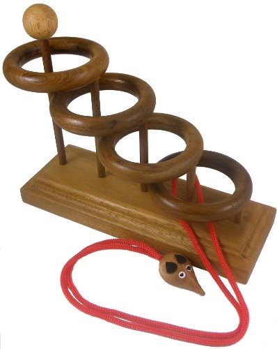 Release My Mouse String - Brain Teaser Wooden Puzzle