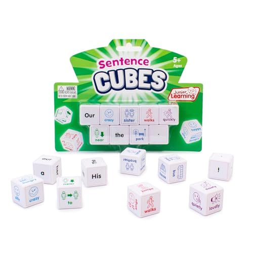 Junior Learning JL644 Sentences Cubes, Multicolor