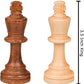 NiSotieb 2 in 1 Chess Pieces Wood Chess Pieces + Checker Pieces Without Board (3.5 inches)