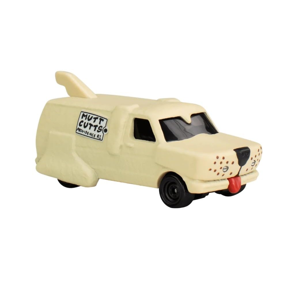 Hot Wheels Premium Pop Culture Dumb and Dumber Mutt Cutts Van, Die-Cast Metal Collection, Real Riders JBL80