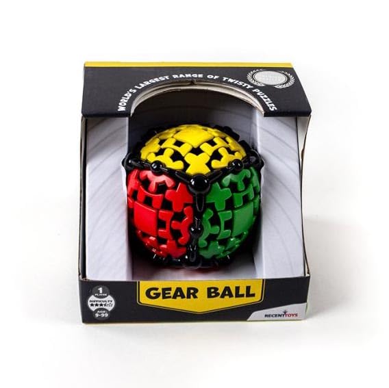 Meffert's Gear Ball - the Original Spinning 3D Brainteaser from Recent Toys - Travel Friendly Fun for Ages 9 to Adult