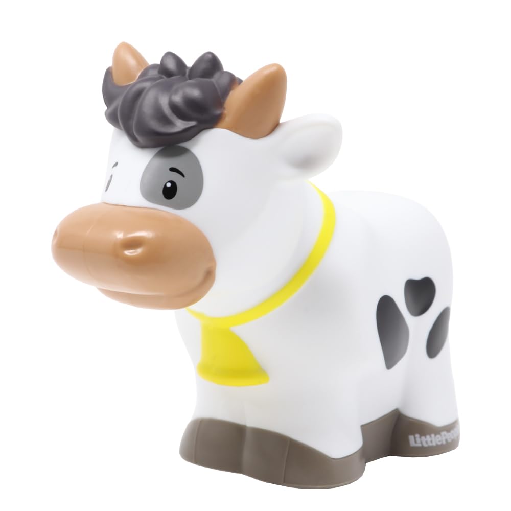Replacement Part for Fisher-Price Little People Caring for Animals Farm Playset - GLT78 ~ Replacement Black and White Cow Figure