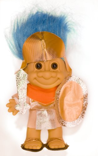 My Lucky Troll SPARTICUS Troll Doll (Blue Hair)