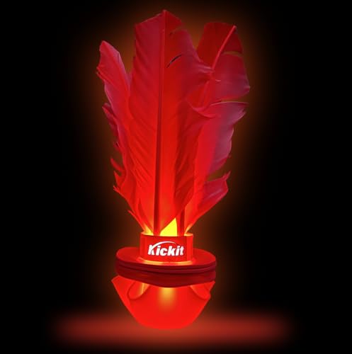 Kickit Inferno | The Original LED Birdie Soccer Trainer | Play at Night Outdoors, Indoors or Backyard, Beach or Tailgate, All Ages Fun & Travel