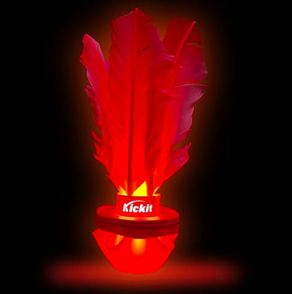 Kickit Inferno | The Original LED Birdie Soccer Trainer | Play at Night Outdoors, Indoors or Backyard, Beach or Tailgate, All Ages Fun & Travel