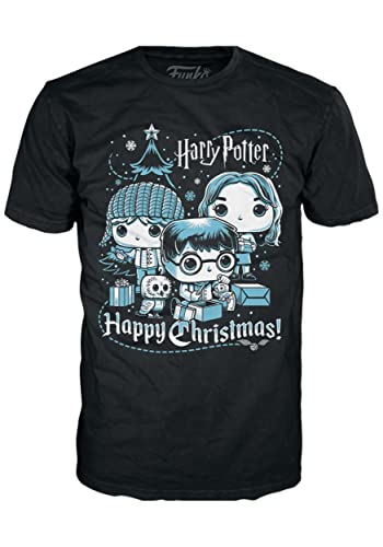 Funko Pop! Boxed Tee: Harry Potter Holiday - Ron, Hermione, Harry - XL