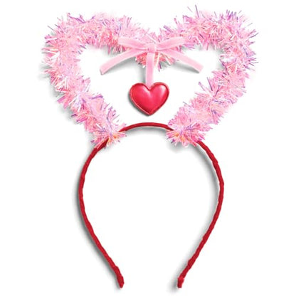 xo, Fetti Valentine Heart Headband | Pink Heart, Classroom, Vday Party Hair Accessory, Galentines, Girls Night