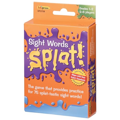 Edupress Sight Words Splat Game Grades 1-2 (EP63758)