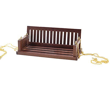Classics Dollhouse Miniature Porch Swing in Walnut