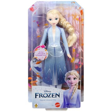 Mattel Disney Frozen Elsa, Singing Fashion Doll, Singing Adventure in Characteristic Clothes, Sing Where No One Was Before" from Disney Movie Frozen