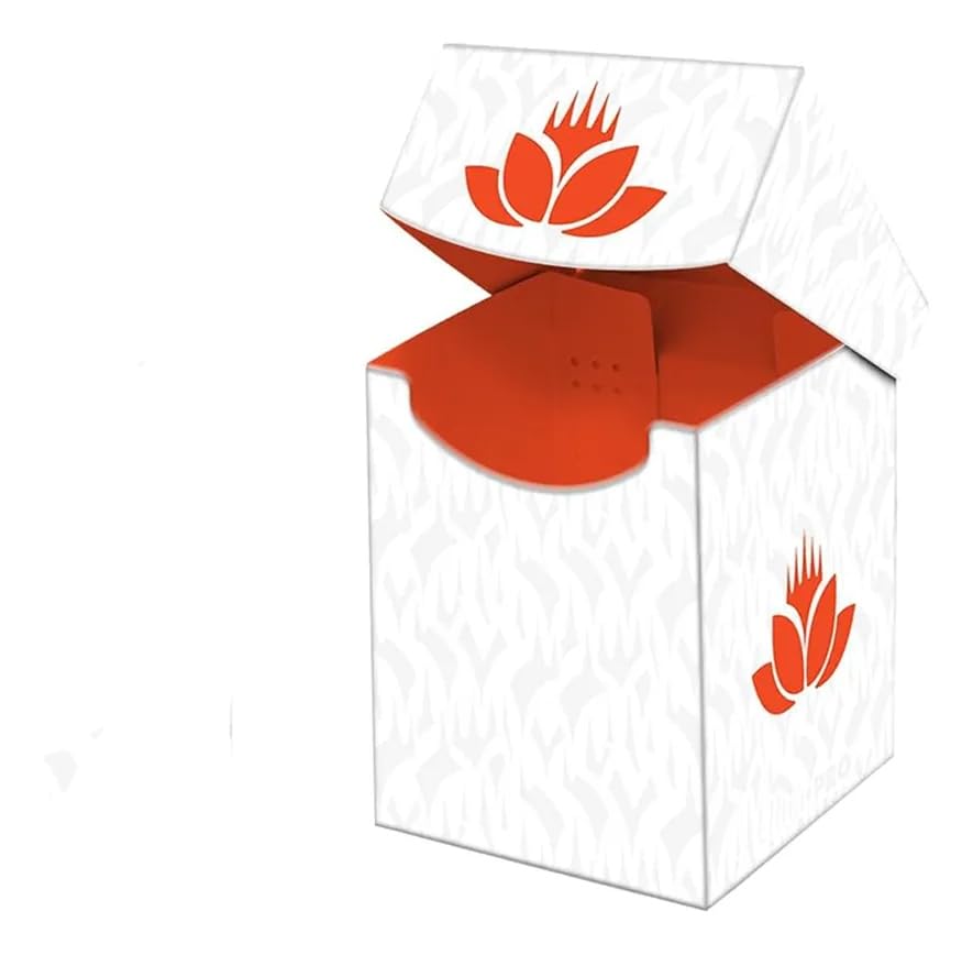 Ultra Pro - Mana 8 100+ Deck Box - Lotus for Magic: The Gathering, Stores & Holds 100 Standard Sized Cards, Durable Protective Collector's Game Deck