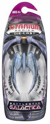 Hasbro Titanium Series Battlestar Galactica 3 Inch Vehicles Scar Cylon Raider