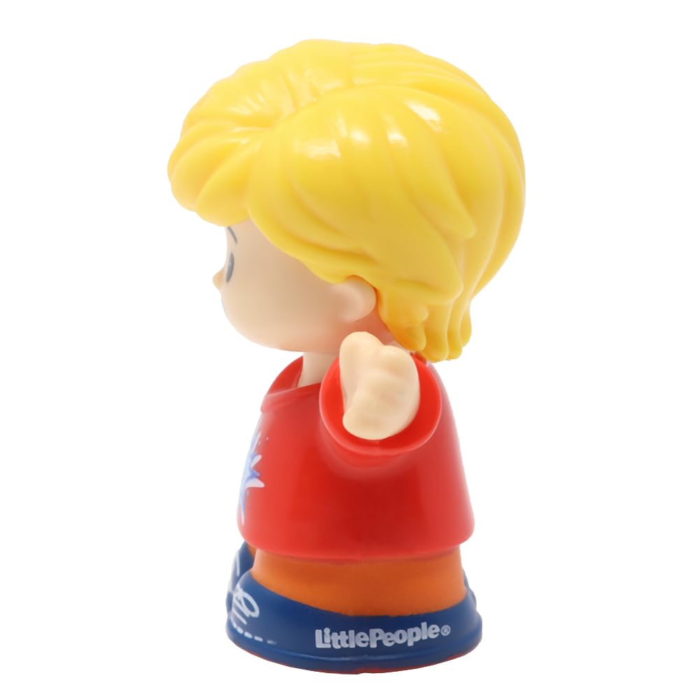 Fisher-Price Replacement Part for Collectible Little People Airport School Zoo Family Dollhouse Playset GWV20 - Replacement Blonde Eddie Figure