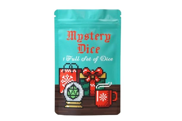 1985 Games Holiday Mystery Dice Bag - Unique DND Gifts for Role Playing Tabletop Games, Pack of 1