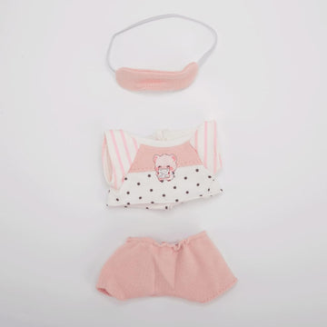 Clothing Set for Labubu Clothes, for Labubu Outfit, for 17cm Dolls, Dolls Clothes Accessories (No Doll) (Pink 2)