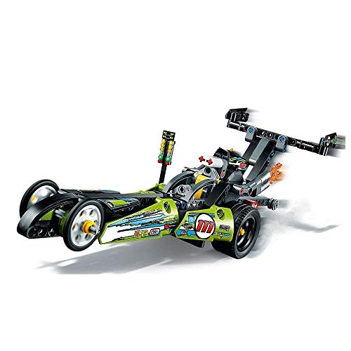 LEGO Technic Dragster 42103 Pull-Back Racing Toy Building Kit (225 Pieces)