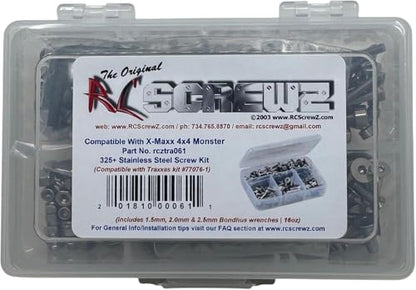 RCZTRA061 - Compatible with Traxxas X-Maxx 4x4 (#77076-4) Stainless Screw Kit