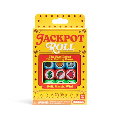 Jackpot Roll by Relatable - A Fast Paced Casino Themed Dice Game for Family Game Night and Games for Adults - Includes 20 Betting Tokens, 50 Cards, 12