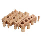 Adena Montessori Wooden Small Cylinders Block, Knobbed Cylinder Socket, Sensorial Educational Tools Preschool Early Learning Toys for Kids, Set of 4