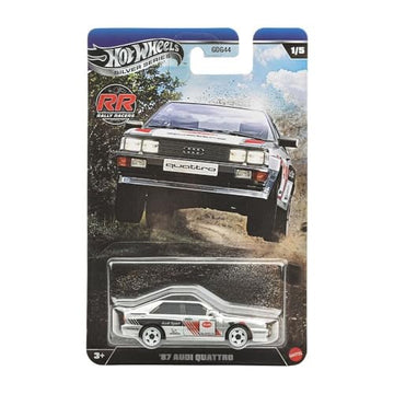 Hot Wheels Silver Series Rally Racers '87 Audi Quattro [Silver] 1/5, 1:64 Scale Diecast Toy Vehicle