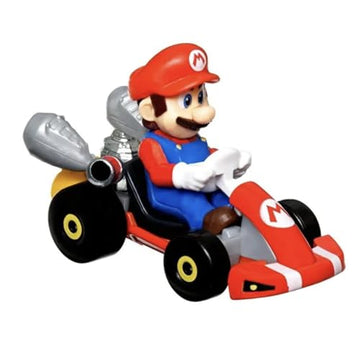 Hot Wheels Super Mario Bros. Theatrical Movie Mario Kart Diecast Vehicle (HKD42)