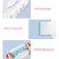 scnbom Reborn Baby Dolls Diapers for 18-24 inch Newborn Doll Reusable Accessories 6-Piece Pack