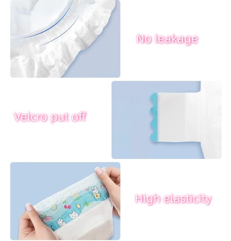 scnbom Reborn Baby Dolls Diapers for 18-24 inch Newborn Doll Reusable Accessories 6-Piece Pack