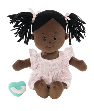 Manhattan Toy Love, Stella Soft Baby Doll, Brown with Black Pigtails