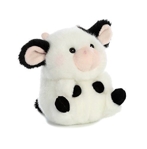 Aurora Rolly Pet 5.5" Daisy Cow Playful Stuffed Animal