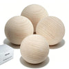 DONZWIYES Wooden Bockey Balls for Stickhandling and Training (2" 4-Pack)