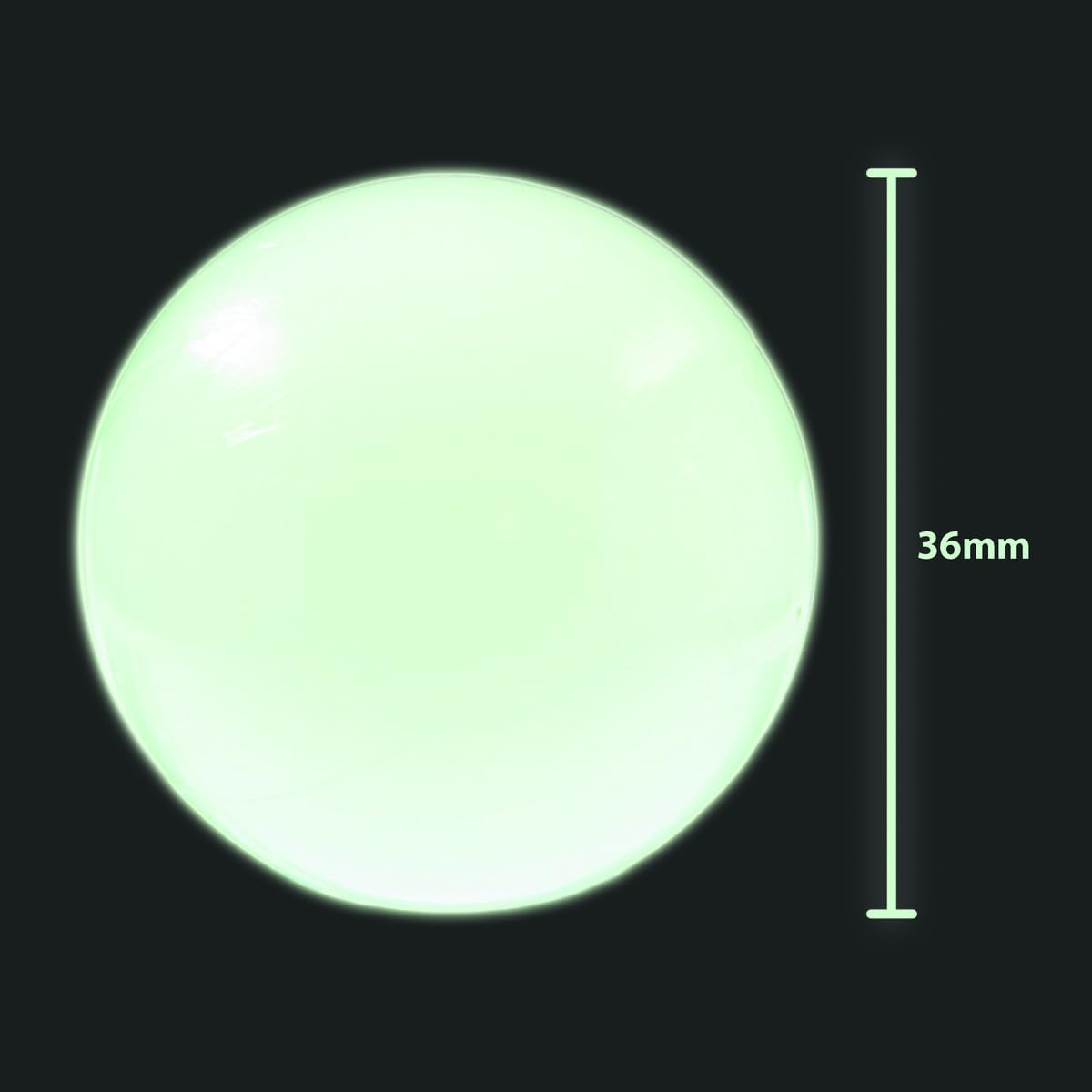 BBG Set of 2 Replacement Glow in the Dark Standard Size Foosballs - to Use with Most Home Foosball Tables!