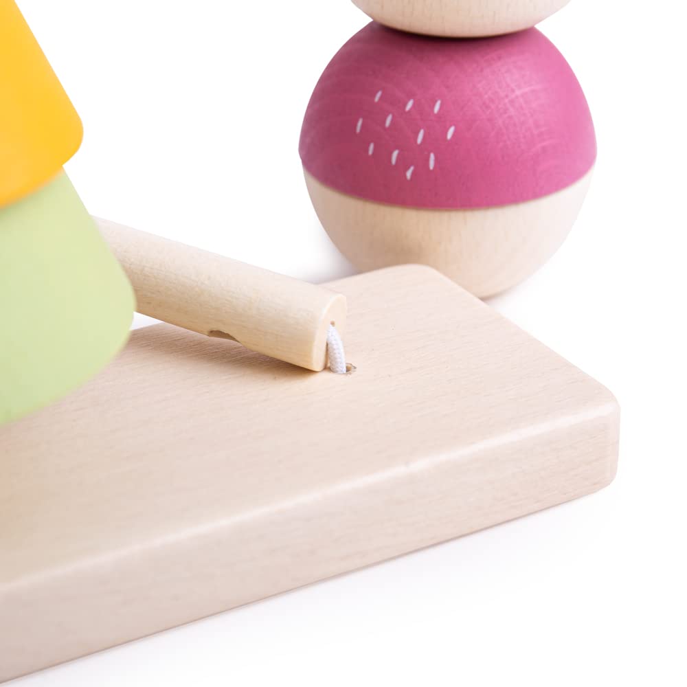 Bigjigs Toys, FSC® Certified Forest Stacking Toy, Wooden Toys, Wooden Stacking Toy, Baby Toys, Toddler Toys, Baby Wooden Toys, Montessori Toys