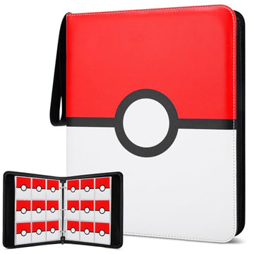 Card Binder 9 Pocket, 900 Pockets Extra Large Trading Card Binder with Zipper, PU Leather Waterproof Card Album Holder, 3-Ring Collectible Card Book