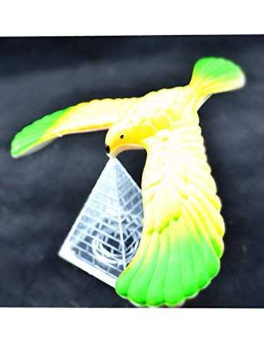 C&H Solutions 15 Pcs Cute Balancing Bird with Clear Triangle Stand (Colors May Vary)