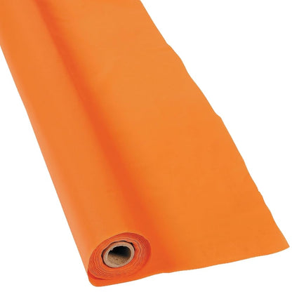 Fun Express 40 x 100 Feet Plastic Table Cover Roll Premium Disposable Plastic Tablecloth for All Type/Shape Tables | Picnic, Party, Banquet