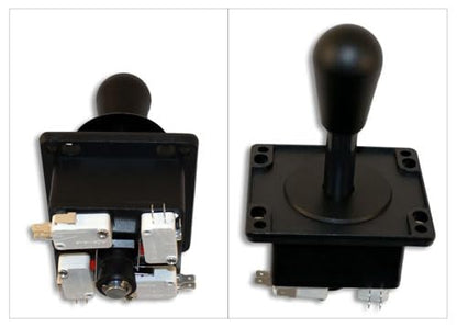 Happ Competition Style Arcade Joystick Black Switchable from 8-Way to 4-Way Operation, Elliptical Bl