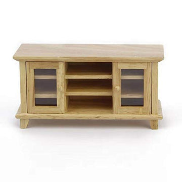 SXFSE Dollhouse TV Cabinet, 1:12 Scale Dollhouse Accessories Miniature Furniture Decor Model Play Toy