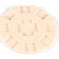 Round Train Hub for Mexican Train Domino Game, Plastic Central Hub Only, 6.375-Inch Round Starter Hub, No Tiles Included