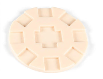 Round Train Hub for Mexican Train Domino Game, Plastic Central Hub Only, 6.375-Inch Round Starter Hub, No Tiles Included