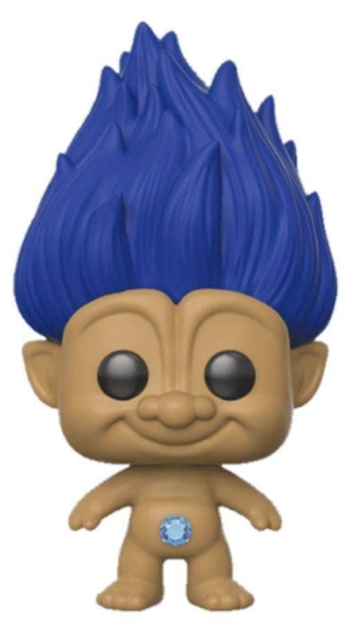 Funko Pop! Trolls - Good Luck Trolls - Blue Troll With Blue Hair - B&N Exclusive #06