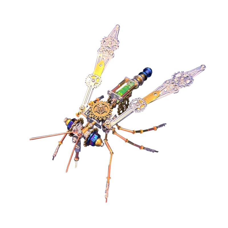 3D Metal Puzzles for Adults Teens-160+Pcs-Mechanical Mosquito Bee Insect Models-3 Hours to Build-Ideal for Birthday Gifts and Decorations (Mechanical