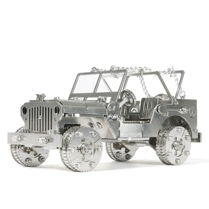 Kolotesame Classic Off-Road Vehicle 3D Metal Puzzle Model for Adults - for Jeep DIY Immersive Building Kit with Tool, 3D Puzzle Car Model for Men Gift