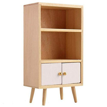 EatingBiting 1:12 Dollhouse Miniature Furniture Wooden Furniture Bookcase Sideboard Cabinet Shelf Bookshelf Storage Bookcase Storage Shelves Organizer