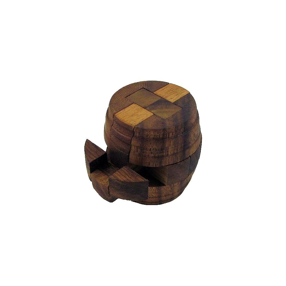 Beer Barrel Antique Style - Brain Teaser Wooden Puzzle