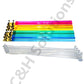 C&H Solutions Clear Acrylic Mahjong Pushers 18'' - Set of 4 and Color Acrylic Mahjong Racks 18'' - Set of 4 (Combo)