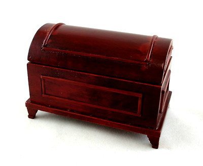 Dollhouse Miniature Domed Blanket Chest